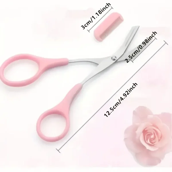 Eyebrow Trimmer Scissor, Comb, Facial Hair Removal, Grooming, Shaver, Cosmetic tool