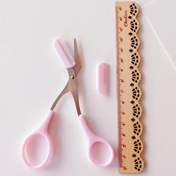Eyebrow Trimmer Scissor, Comb, Facial Hair Removal, Grooming, Shaver, Cosmetic tool