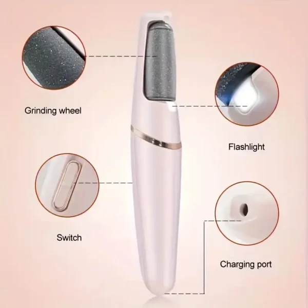 Electric Foot Callus Remover, Pedicure Machine, Foot Grinder, Callus Remover, USB Rechargeable, Automatic Exfoliation, Portable Foot Care