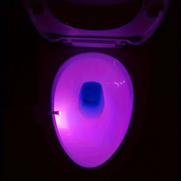 Toilet Night Light Motion Sensor,  8 Colours, LED Nightlight, Bathroom Decor, Bathroom accessories, Automatic.