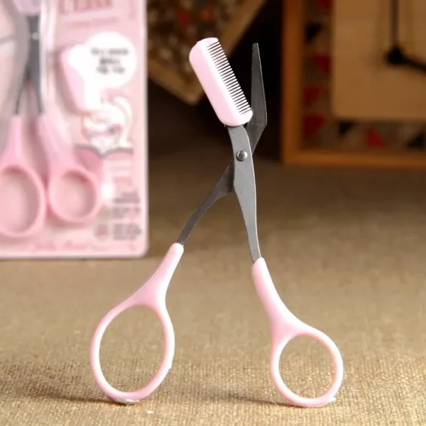 Eyebrow Trimmer Scissor, Comb, Facial Hair Removal, Grooming, Shaver, Cosmetic tool