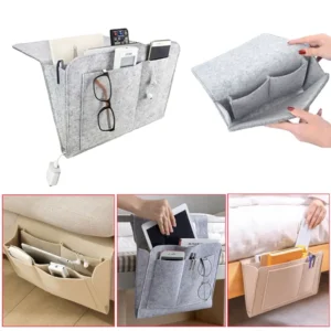 Stylish Bedside Hanging Storage, Bedside Hanging Storage Bag, Phone Pocket, Remote Control Holder, Tissue Dispenser, Dorm Room Essentials