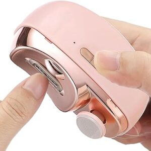 Electric Nail Clipper, Anti-Pinch Technology, Nail Polishing, Illumination, Grinding Function, All Ages, Portable, Long Battery Life, Nail Clippers