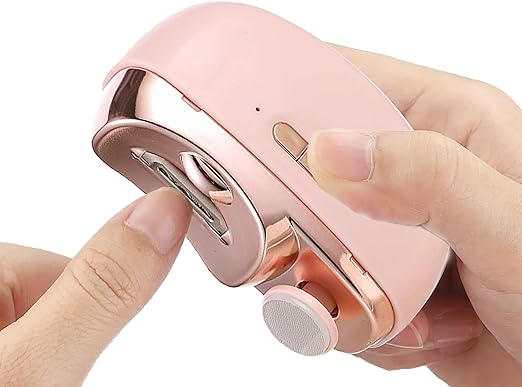 Electric Nail Clipper, Anti-Pinch Technology, Nail Polishing, Illumination, Grinding Function, All Ages, Portable, Long Battery Life, Nail Clippers