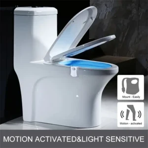 Toilet Night Light Motion Sensor,  8 Colours, LED Nightlight, Bathroom Decor, Bathroom accessories, Automatic.