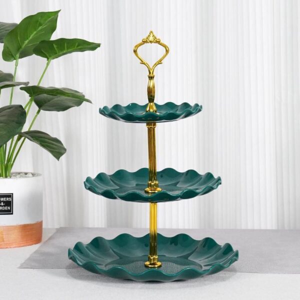 Three-Tier Candy Tray, Fruit Tray, Cake Stand, Serving Platter, Three Layer Tray, Modern Serving Ware, Candy Plates