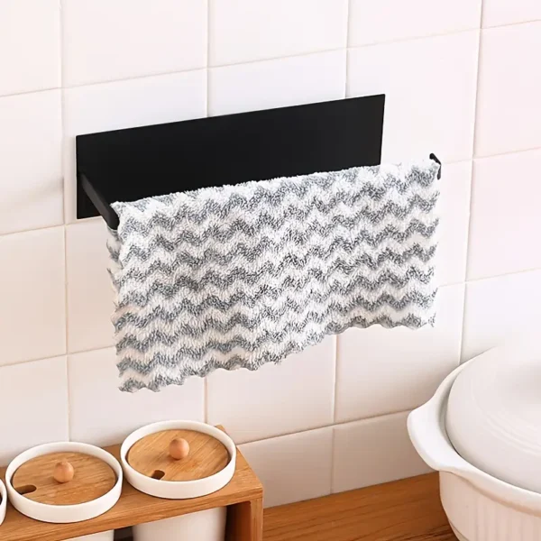 Hanging Paper Towel Holder, Punching-free Hanging Roll Paper Holder, Multifunctional Wall-mounted Towel Storage Rack